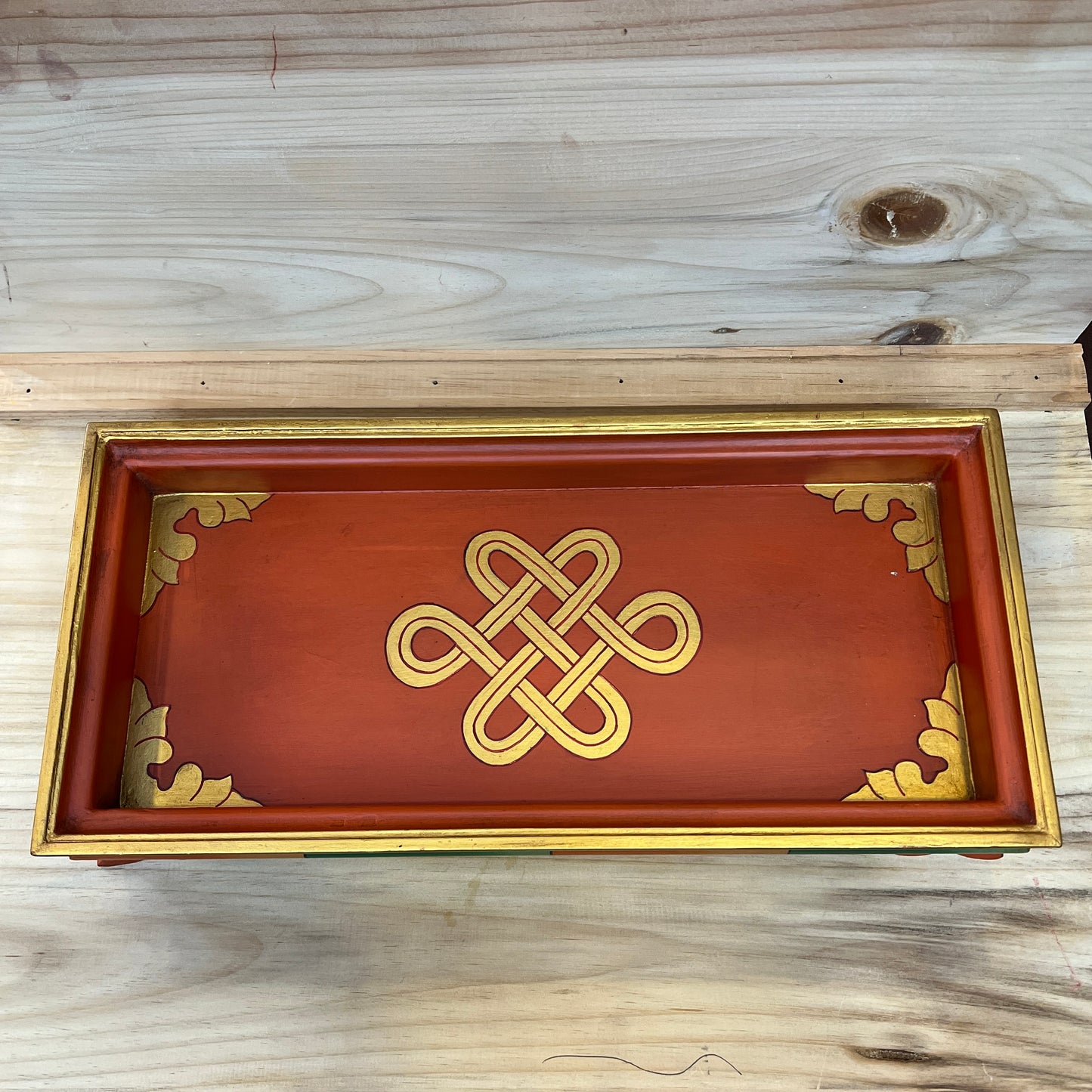 Tibetan Wooden Painted Tray