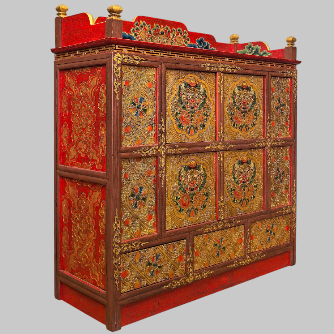 Golden Zeba Cabinet